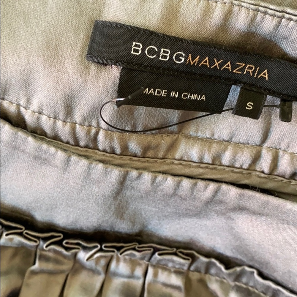 Bcbgmaxazria silk blouse Silver gray - Picture 4 of 4